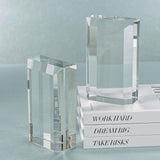 Claire Crystal Glass Bookends (Set of 2)