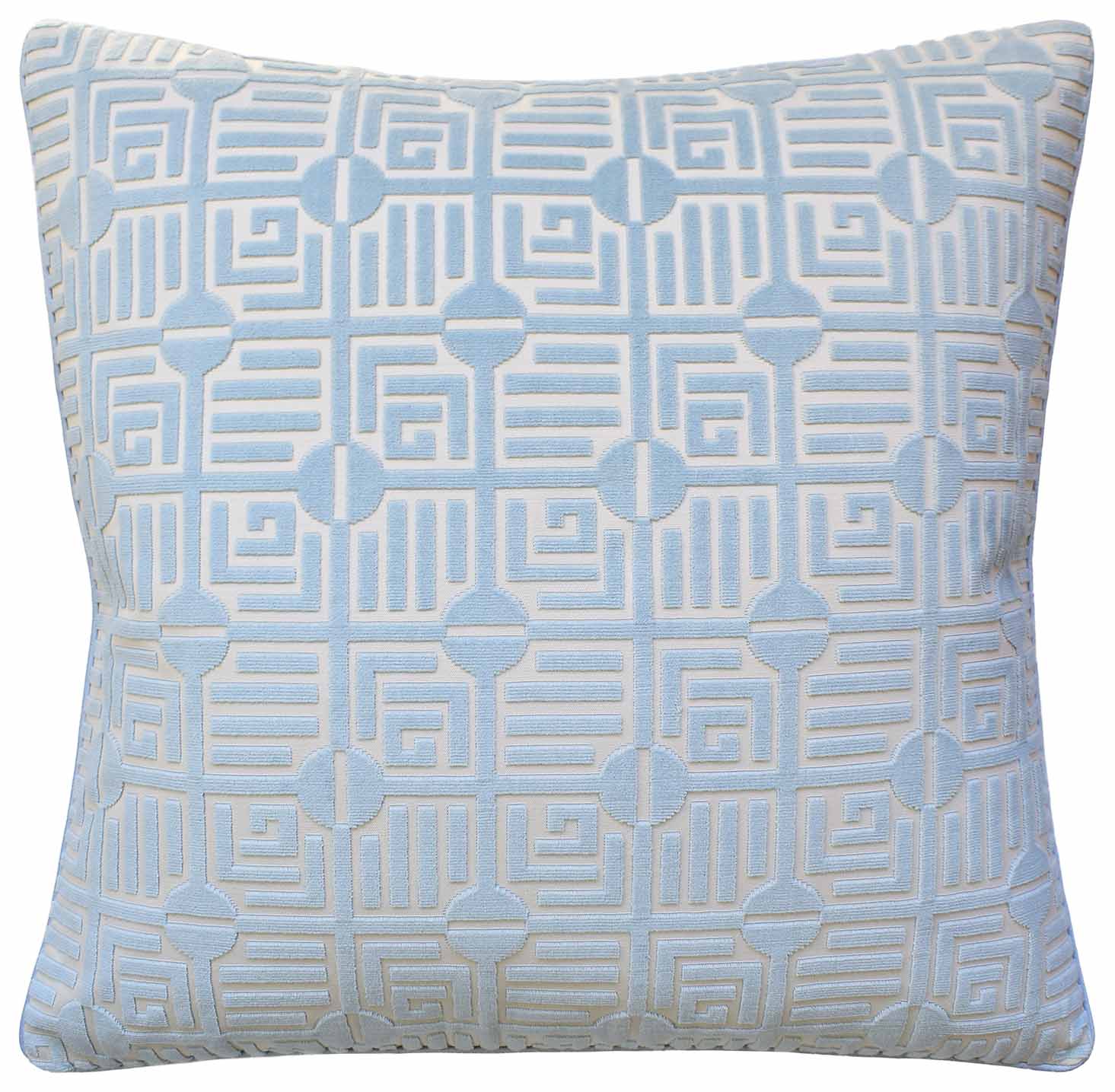Labyrinth 22" Velvet Pillow
