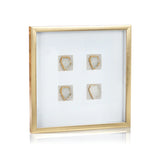 Muzo Gold Framed Crystal Wall Decor