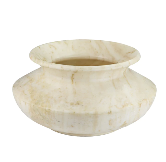 Turned Marble Water Pot